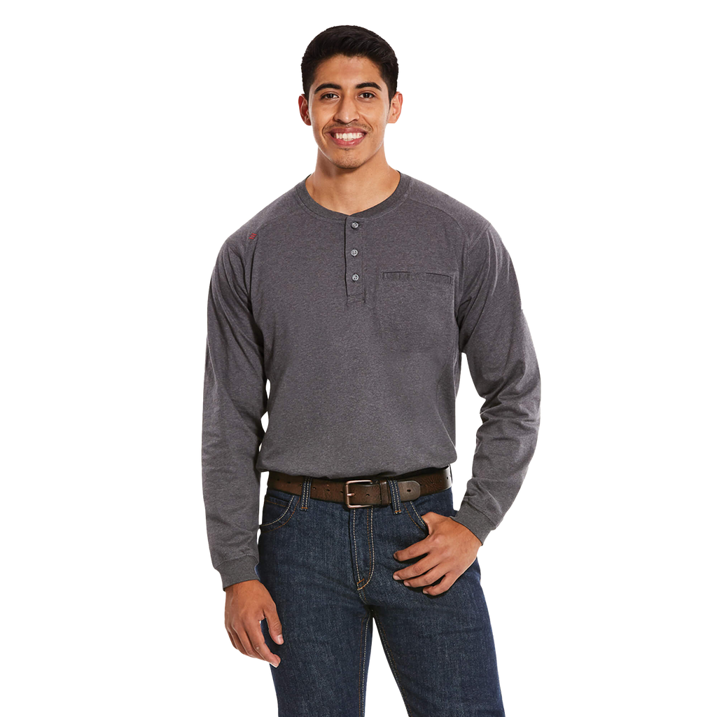 Ultrasoft® 6 oz Henley FR long sleeve shirt