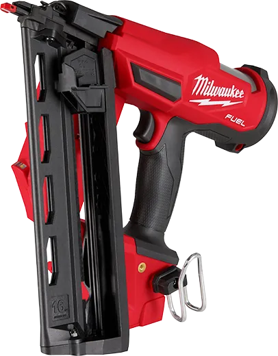 Milwaukee m18 angled finish nailer angled view